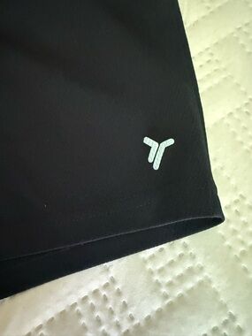 Men's Black Athletic Shorts with Reflective Detail